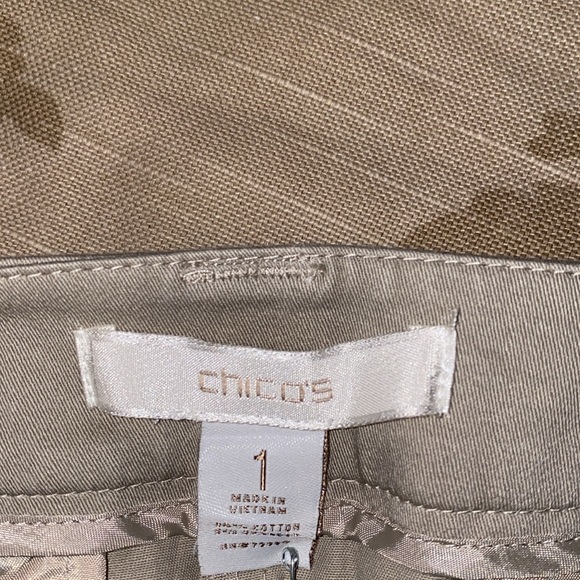 CHICO’S BEIGE CHINO PANTS SIZE 1 - Picture 5 of 6
